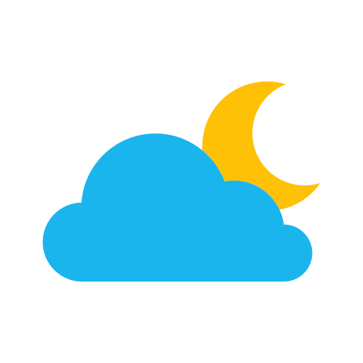 Crescent, half, half moon, moon, night, weather icon